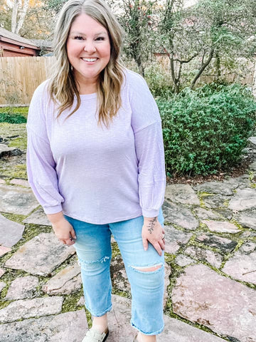 CARLA 3/4 SEAMED TOP