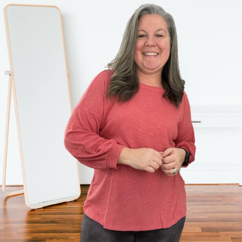 CARLA 3/4 SEAMED TOP