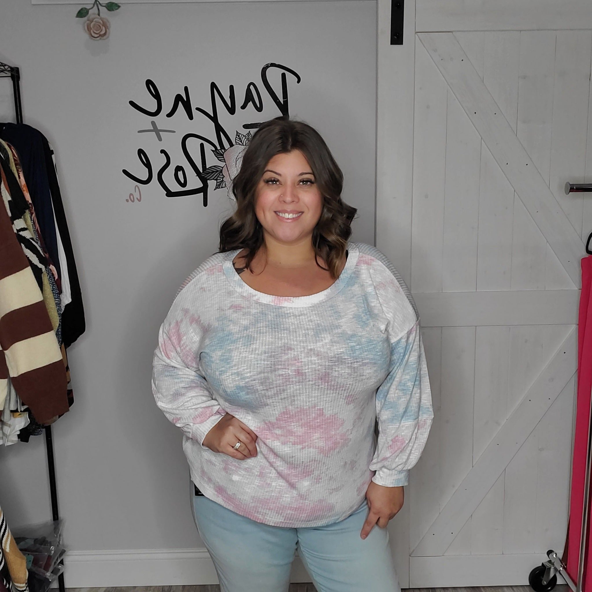 CARLA 3/4 SEAMED TOP