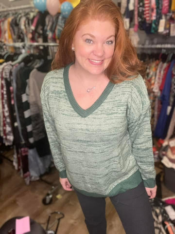 TORRIE V-NECK SWEATER