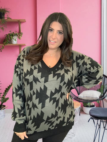 TORRIE V-NECK SWEATER
