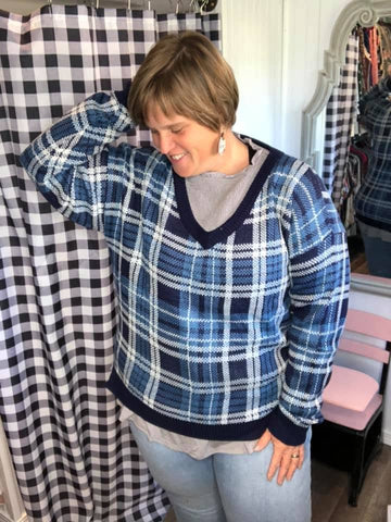TORRIE V-NECK SWEATER