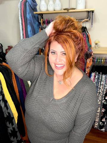 TORRIE V-NECK SWEATER