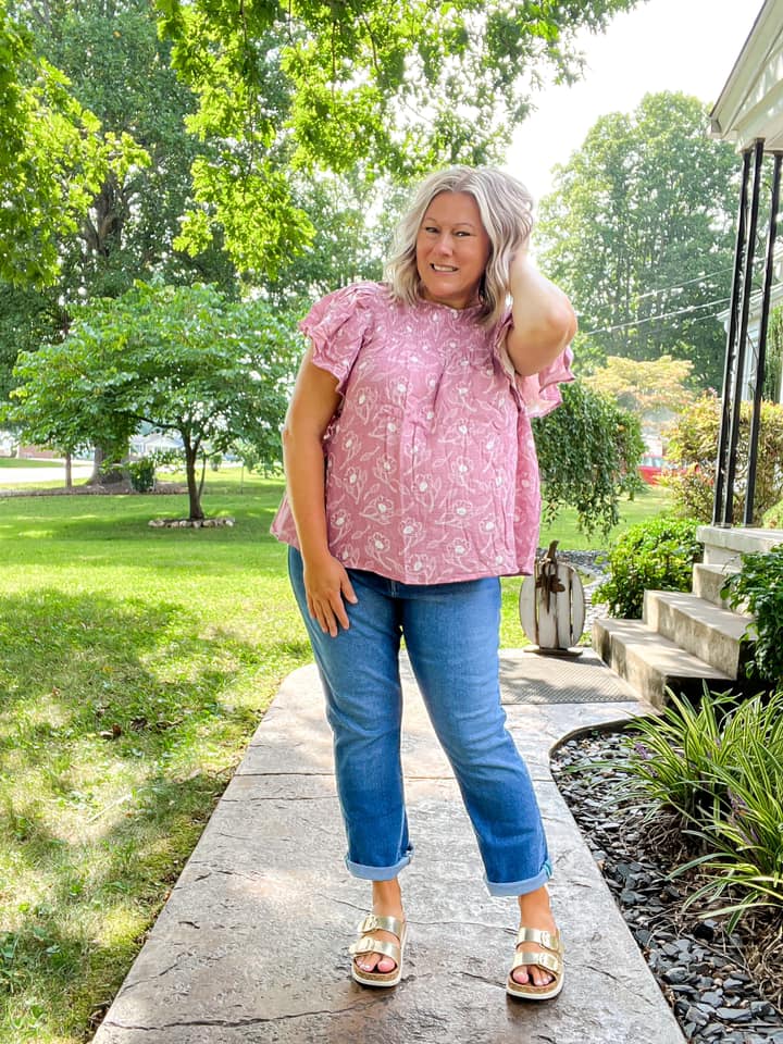 Maddy Flutter Sleeve Smock Top