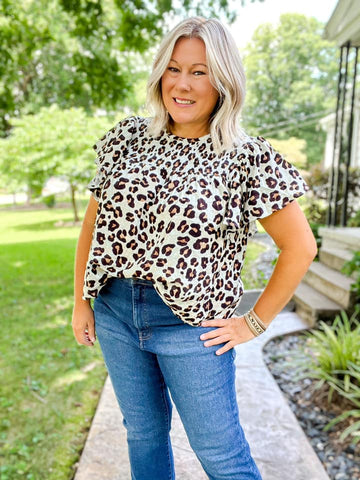 Maddy Flutter Sleeve Smock Top