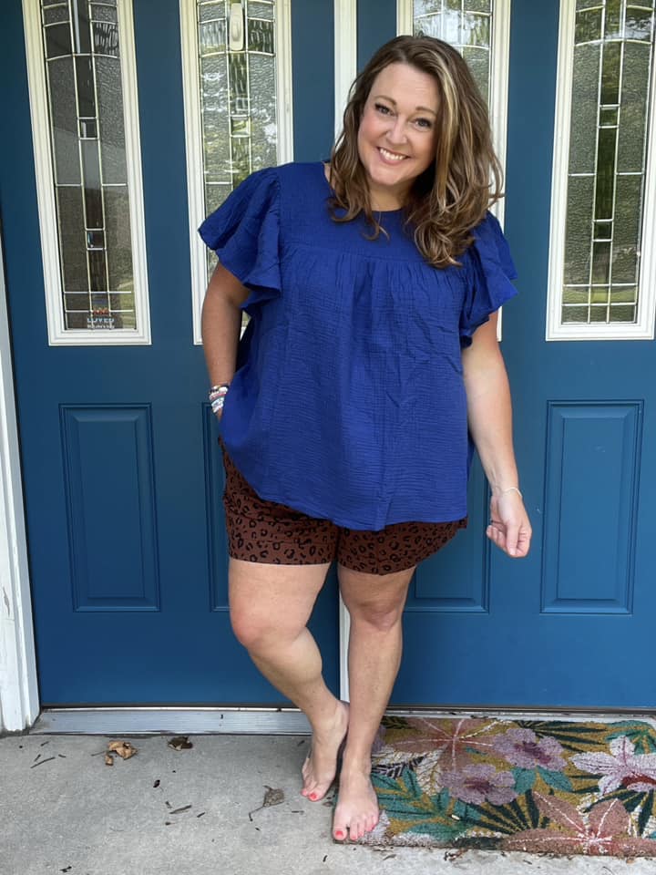 Maddy Flutter Sleeve Smock Top